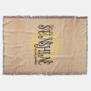 Couverture Mon soleil sur la toile de jute