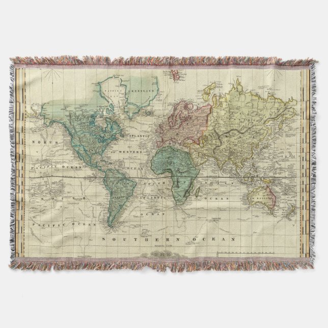 Couverture Monde sur la projection de Mercators (Devant)
