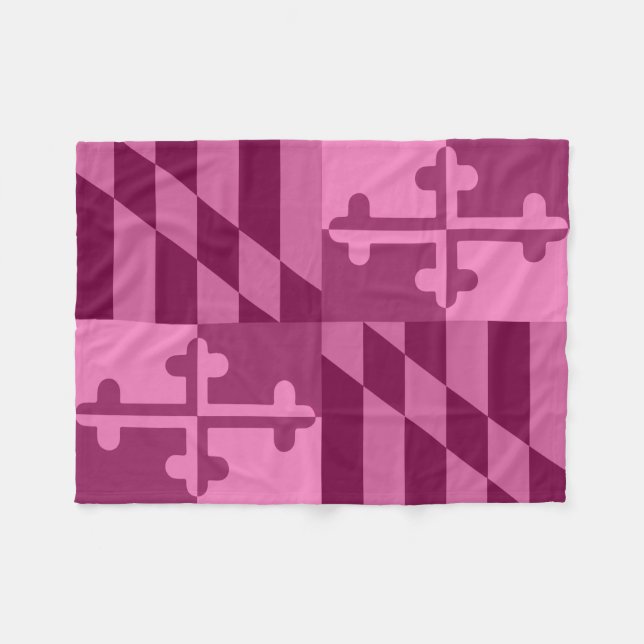 Couverture monochromatique de drapeau du Maryland (Devant (Horizontal))