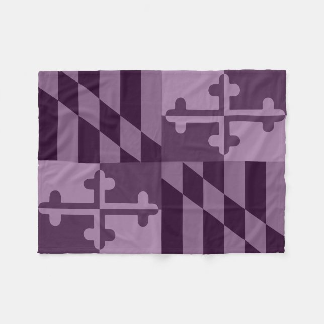 Couverture monochromatique de drapeau du Maryland (Devant (Horizontal))