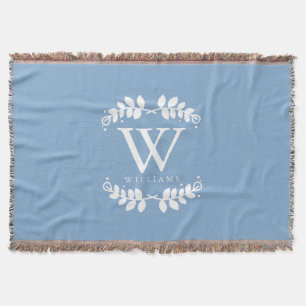 Couverture Monogramme bleu clair