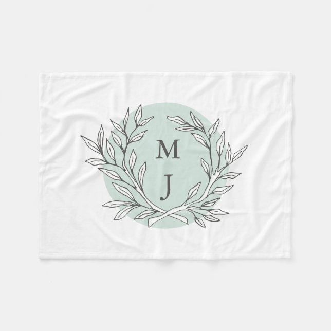 Couverture monogramme de la couronne d'épaisse rus (Devant (Horizontal))