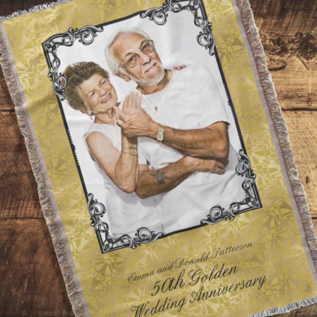 Couverture Monogramme photo du 50e anniversaire du Mariage d' (Créateur téléchargé)