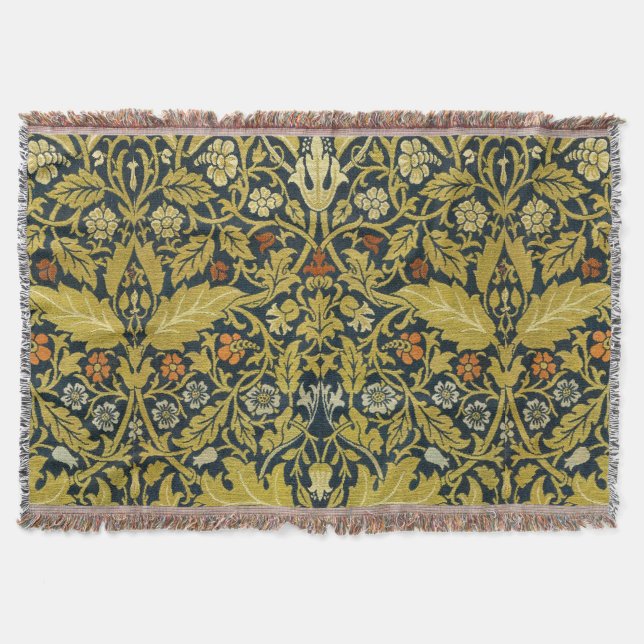 Couverture Morris Acanthus Feuille Twining Stem Flowers Tapis (Devant)