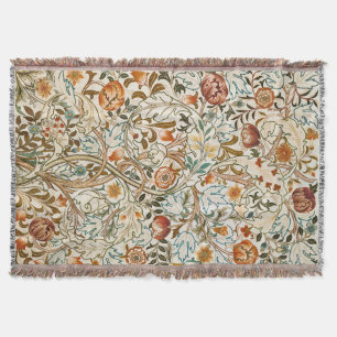 Couverture Morris Acanthus Floral Crewel Motif de broderie