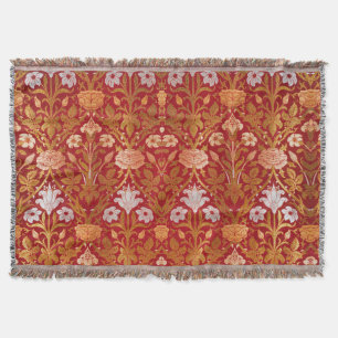 Couverture Morris - Vintage 1893 Rose et Motif Lily Flower