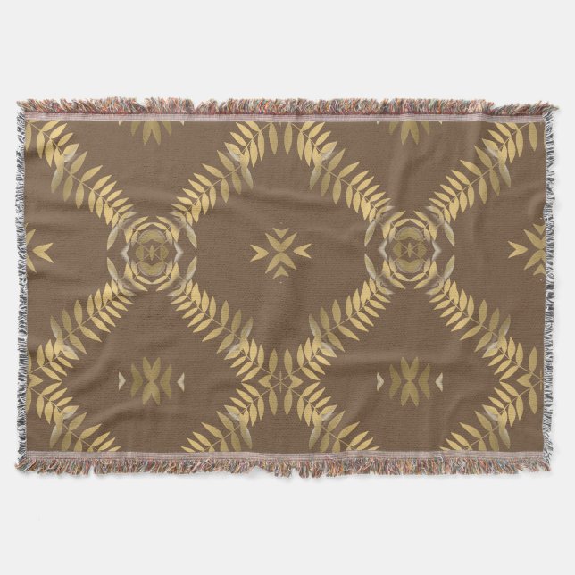 Couverture Mosaïque Gold Fern (Devant)