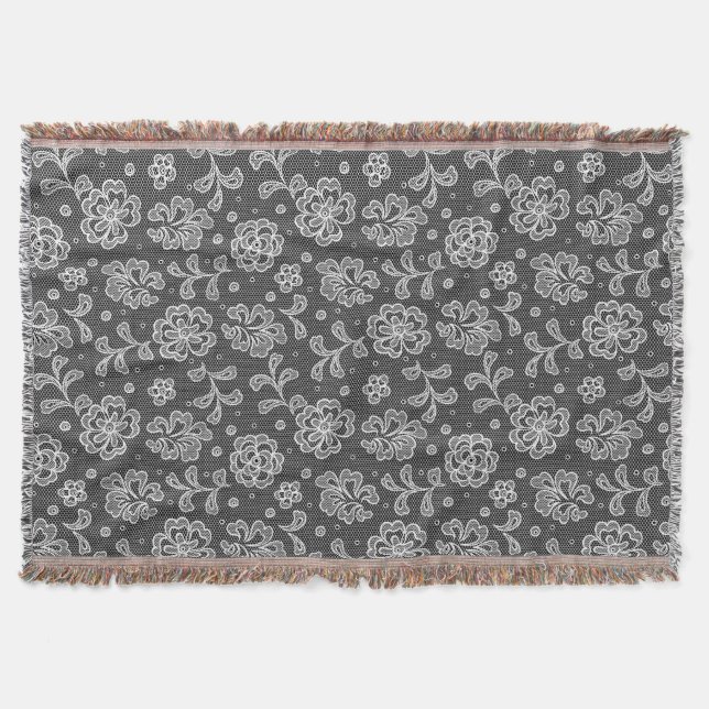 Couverture Motif 1 de tissu de dentelle (Devant)