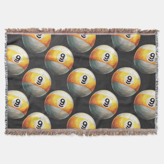 Couverture Motif à 9 balles peint (Devant)