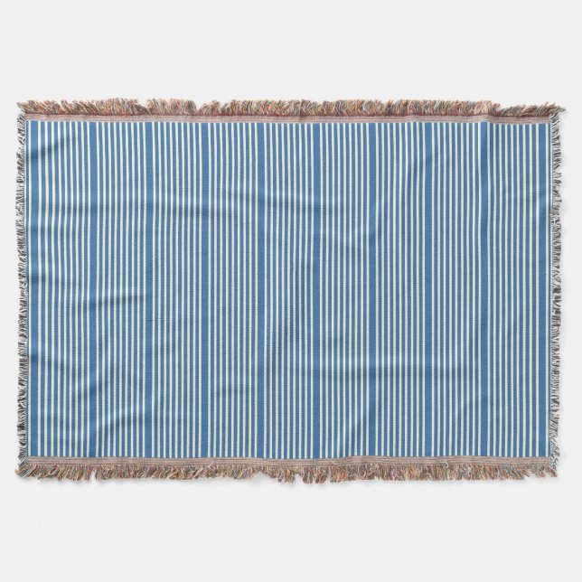 Couverture Motif à deux tons bleu crème (Devant)