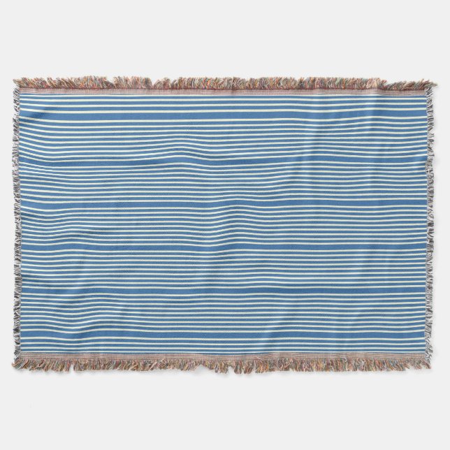 Couverture Motif à deux tons bleu crème (Devant)