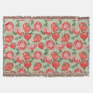 Couverture Motif abstrait avec la tomate