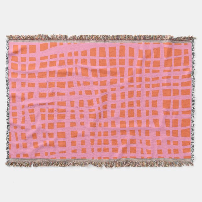 Couverture Motif Abstrait de grille rétroactive (Devant)