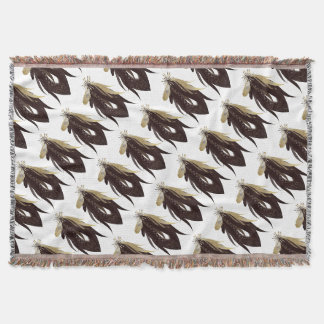 Couverture Motif Abstrait Moderne en Noir et Blanc