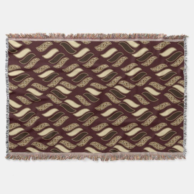Couverture Motif africain de peau de guépard (Devant)