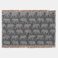 Motif africain des silhouettes d'éléphants | Faune