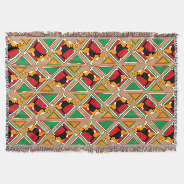 Couverture motif beagle (Devant)