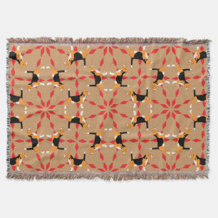 Couverture motif beagle