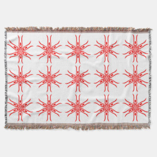 Couverture motif blanc rouge A 2-22