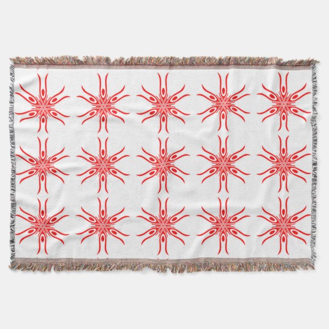 Couverture motif blanc rouge A 2-22 (Devant)