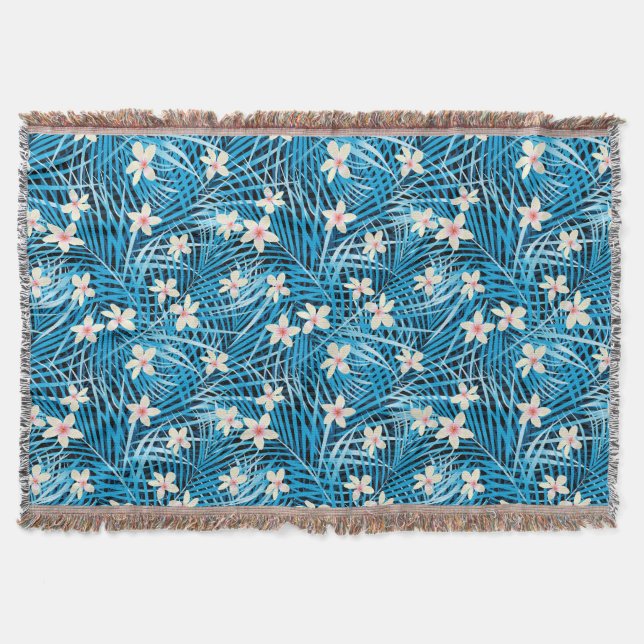 Couverture Motif bleu de palmettes (Devant)