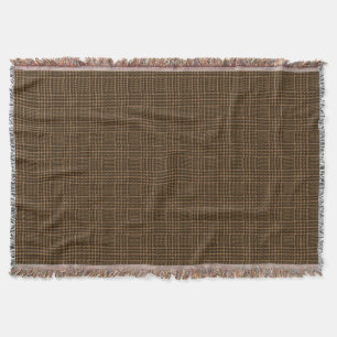 Couverture Motif Brown de Houndstooth Coche de verre