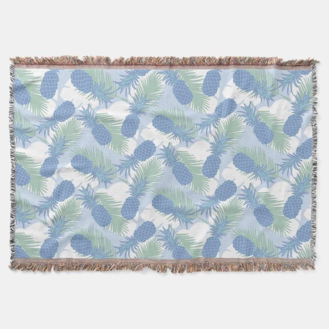 Couverture Motif d'ananas tropical Pastel (Devant)