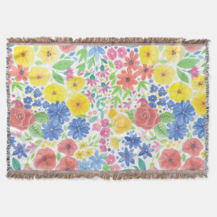 Couverture Motif d'aquarelle florale
