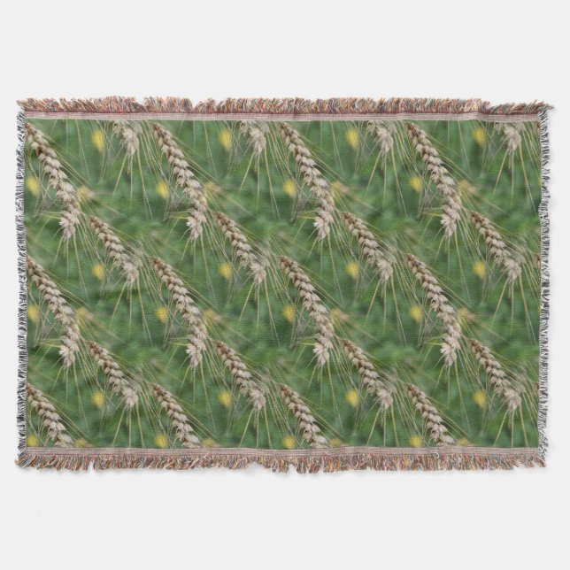 Couverture Motif d'art naturel de l'herbe séchée d'été (Devant)