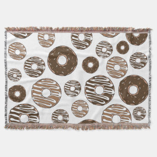Couverture Motif de beignes, beignets de chocolat, beignets d
