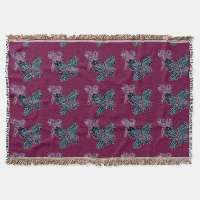 Couverture Motif de bugs papillons (Devant)