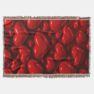 Couverture Motif de bulle Red Hearts