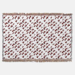 Couverture Motif de camion Vintage rouge,
