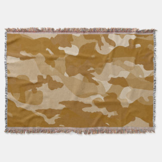 Couverture Motif de camouflage ton terre désertique moderne
