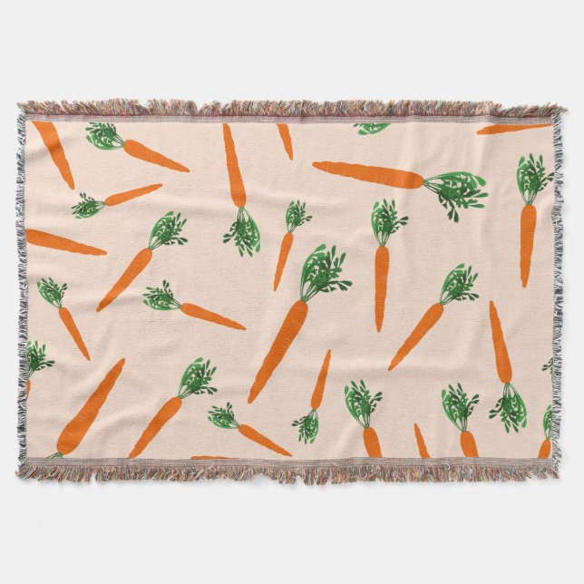 Couverture Motif de carottes orange (Devant)