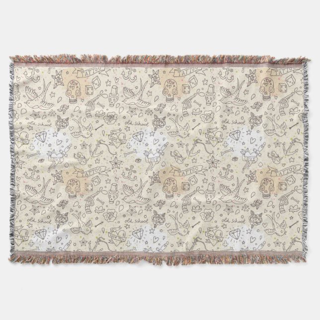 Couverture Motif de concept de tatouage (Devant)