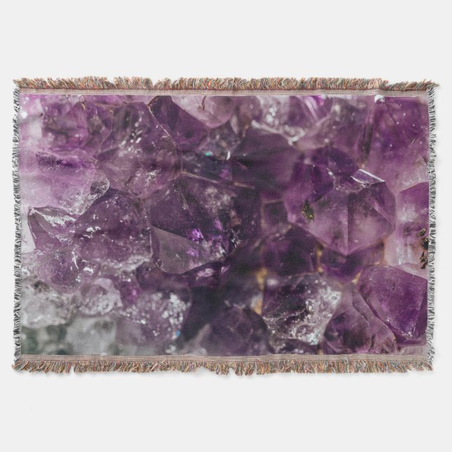 Couverture Motif de cristal Amethyst (Devant)