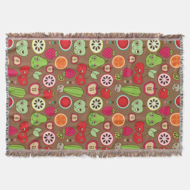 Couverture Motif de cuisine de fruit (Devant)