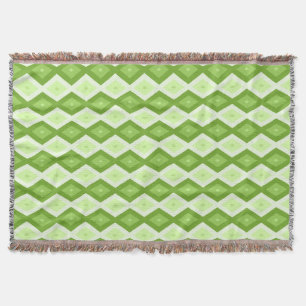 Couverture Motif de diamant vert Chartreuse