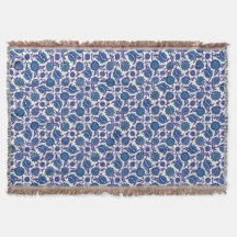 Motif de fleur Iznik bleu