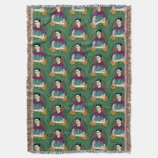 Couverture Motif de Frida Kahlo | MI Mexique Lindo (devant Vertical)
