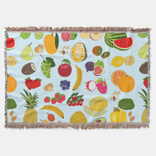 Couverture Motif de fruits d'été coloré