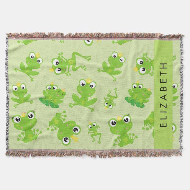 Couverture Motif de grenouille, Grenouille verte, Prince de g (Devant)