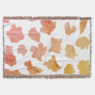 Couverture Motif de la peau de vache aquarelle