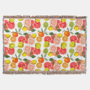 Couverture Motif de marguerite blanche florale au citron 