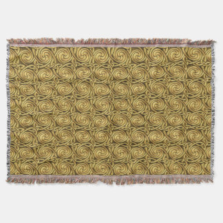 Couverture Motif de noeuds en spirale celtique d'or brillant