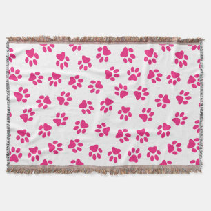 Couverture Motif De Pailles, Paniers De Chien, Pailles Roses