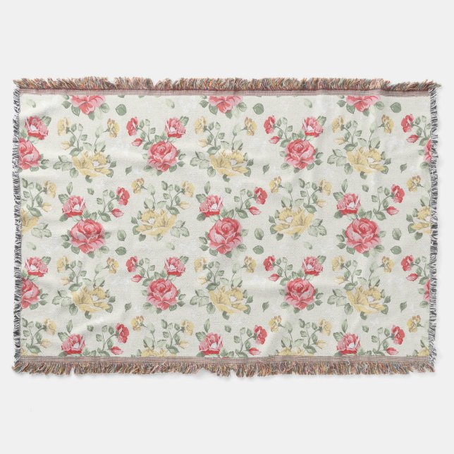 Couverture Motif de papier peint d'élégance des roses roses (Devant)