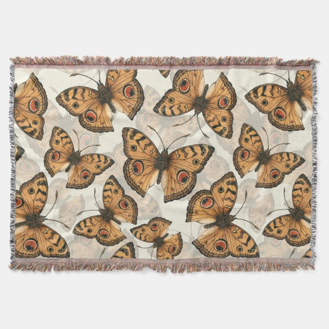 Couverture Motif de papillon paon (Devant)