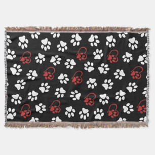 Couverture Motif de pattes, Pattes blanches, Pattes rouges, C
